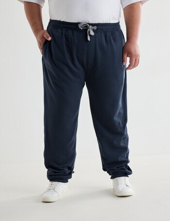 Chisel King Size Lax Fleece Trackpant, Navy product photo