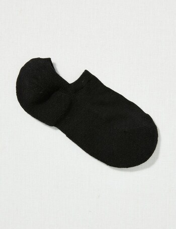 DS Socks Merino Cushion Sole Liner, Black, 5-11 product photo