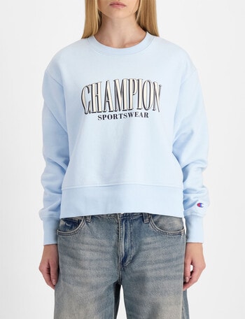 Champion Graphic Crew Pullover, Spring Sky Blue product photo