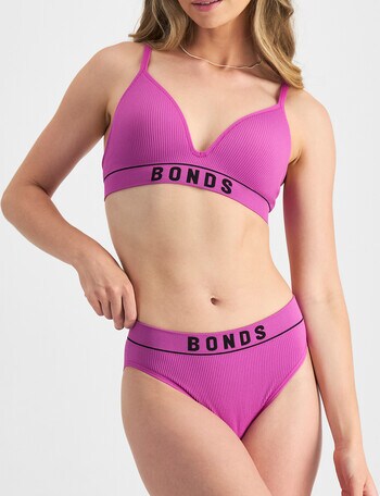 Bonds Retro Rib Hi Bikini Brief, Sequin, 8-20 product photo