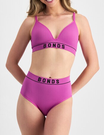 Bonds Retro Rib Hi Hi Brief, Sequin, 8-20 product photo