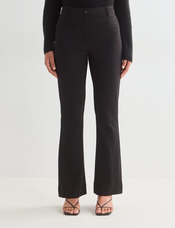 Whistle Ponte Bootcut Short Pant, Black product photo