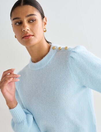 State of play Lilian Alpaca Blend Sweater, Blue product photo