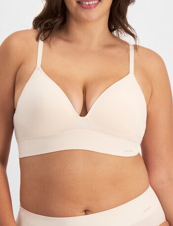 Jockey Woman Skimmies Modal Bralette, Almond White, 8-18 product photo