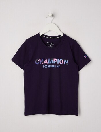 Champion Short Sleeve Graphic Tee, Eggplant product photo