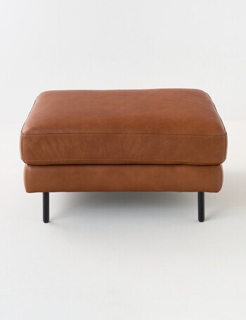 LUCA Furniture Rio Leather Ottoman Large product photo