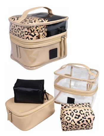 Tender Love + Carry Leopard 4-Piece Set, Tan product photo