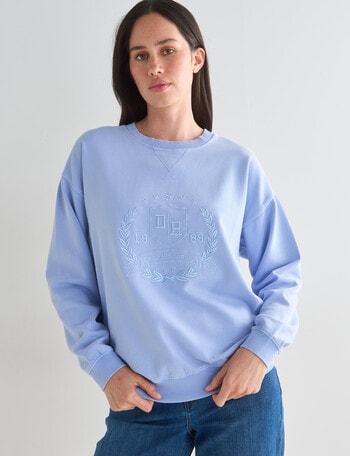 Denim Republic Embroidered Sweatshirt, Lavender product photo