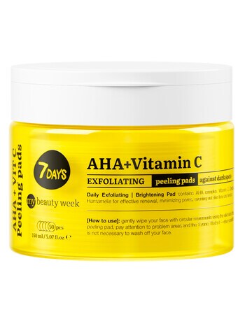 7Days AHA + Vitamin C Exfoliating Peeling Pads product photo