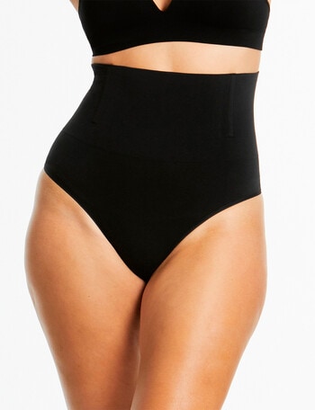 Ambra Soft Fusion Hi Waist Gee String, Black, 8-16 product photo