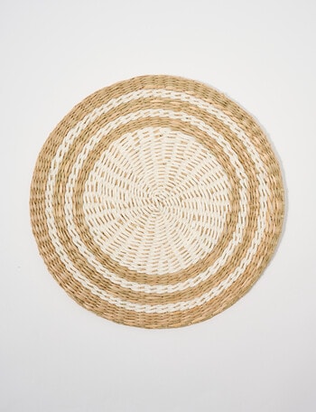 Bosa Billie Placemat, 35cm, White & Natural product photo