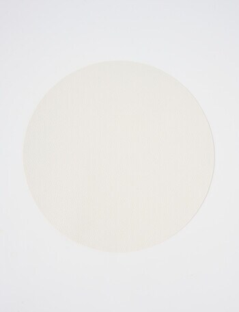 Amy Piper Bella Round Placemat, 32cm, White product photo