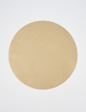 Amy Piper Bella Round Placemat, 32cm, Gold product photo