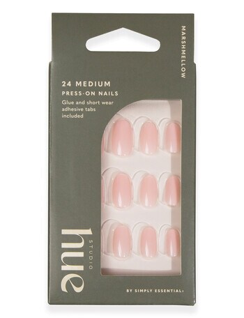 Studio Hue Press-on Nails Medium, Oval Marshmellow product photo