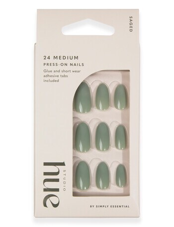 Studio Hue Press-on Nails Medium, Almond Saged product photo