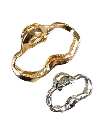 Adorn by Mae Twist Claw Grips, Gold & Silver product photo