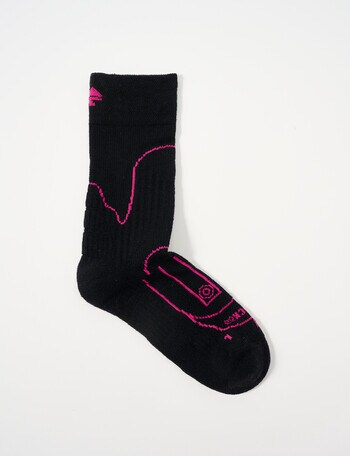 NZ Sock Co. NuYarn Performance Hiker Sock, Black, 4-11 product photo