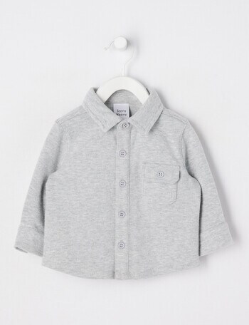 Teeny Weeny Stretch Shirt, Grey Marle product photo