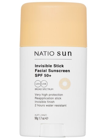 Natio Invisible Stick Facial Sunscreen SPF 50+ product photo