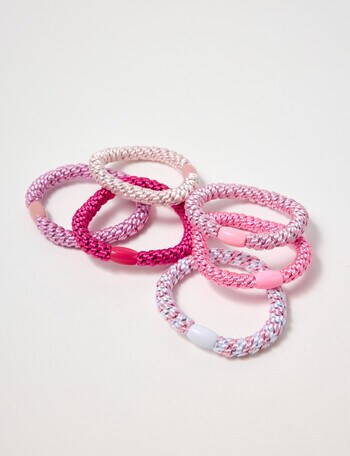 Xcesri Multi-use Hair Tie Set, 6-Pack, Pink product photo