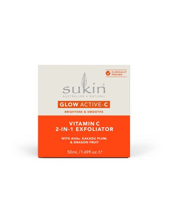 Sukin Glow Active-C - Vitamin C 2-in-1 Exfoliator, 50ml product photo