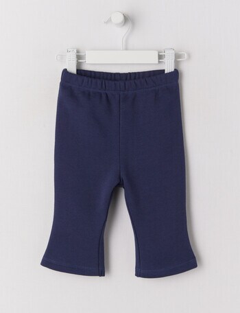 Teeny Weeny Play Time Fleece Flare Track Pants, Navy product photo