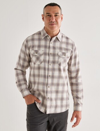 Kauri Trail Donny Long Sleeve Shirt, Natural product photo