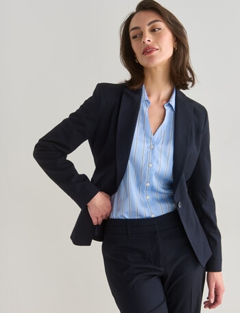 Oliver Black Diamond 1 Button Jacket, Navy product photo