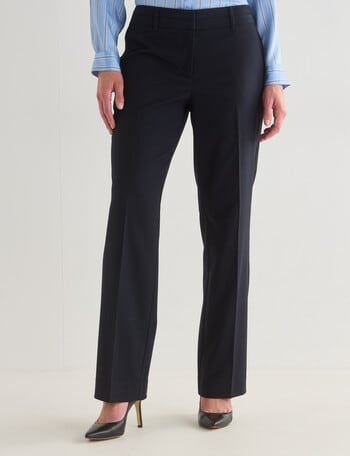 Oliver Black Classic Diamond Straight Leg Pant, Navy product photo