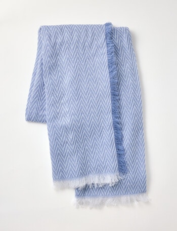 Boston + Bailey Chevron Scarf, Blue product photo