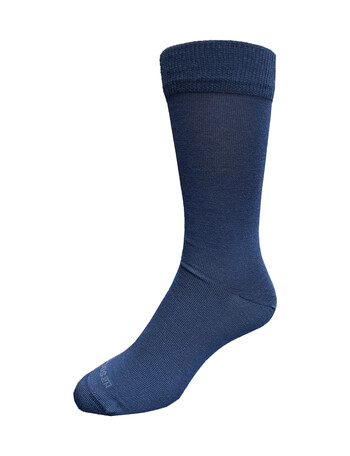 NZ Sock Co. Wellbeing Merino Sock, 2-Pack, Denim & Navy product photo