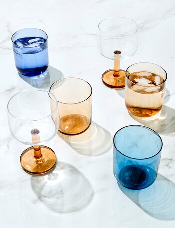 CinCin Chloe Wine Glass, Clear Dark Amber product photo