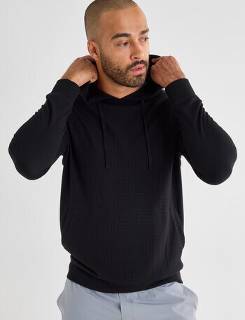 Gym Equipment Waffle Hoodie, Black product photo