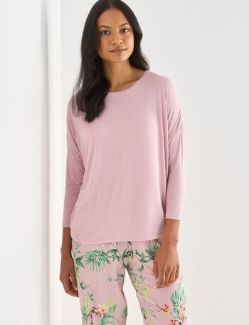 Whistle Sleep 3/4 Batwing Top, Soft Pink product photo