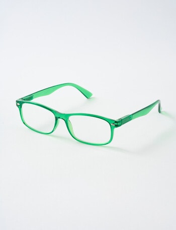 Zoom Readers Horn Rimmed Reading Glasses, Green product photo