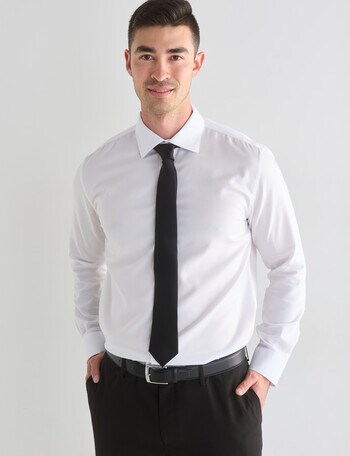 Laidlaw + Leeds Premium Easy Care Long Sleeve Shirt, White product photo