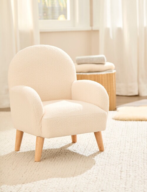 Teeny Weeny Kids Sofa Chair, White product photo