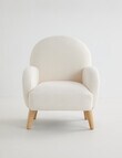 Teeny Weeny Kids Sofa Chair, White product photo View 02 S