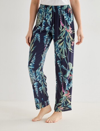 Whistle Sleep Classic Botanical Pant, Navy product photo