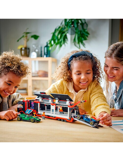 LEGO City F1® Truck with RB20 & AMR24 F1® Cars, 60445 product photo View 04 L