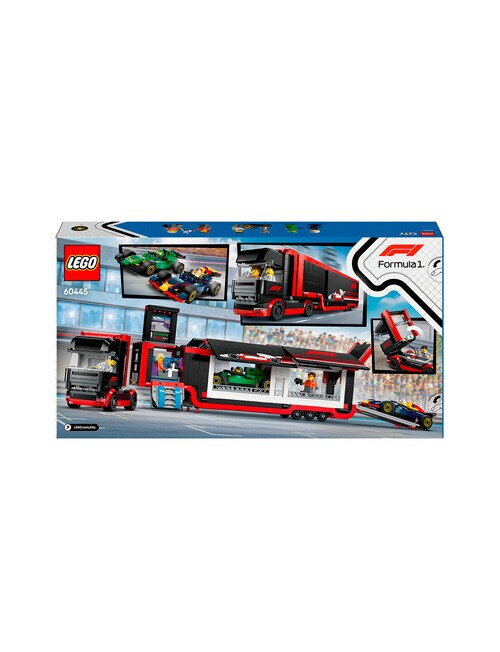 LEGO City F1® Truck with RB20 & AMR24 F1® Cars, 60445 product photo View 05 L