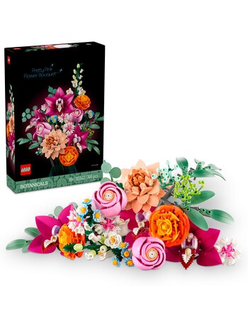 LEGO Botanicals Pretty Pink Flower Bouquet, 10342 product photo