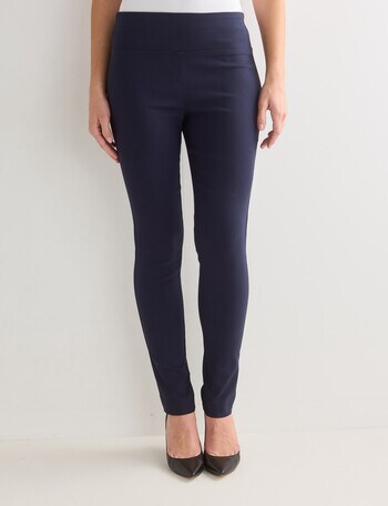 Oliver Black Bengaline Short Length Pant, Midnight product photo
