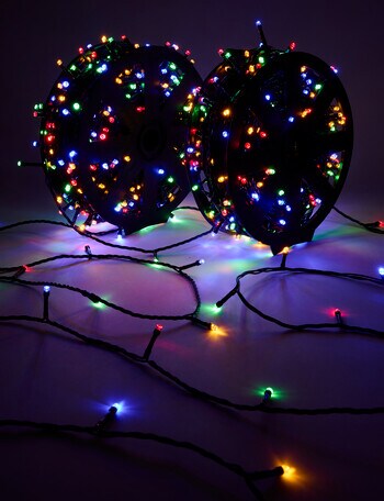 Christmas Shop 1000 LED String Lights, Warm White or Multicolour product photo
