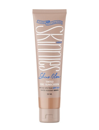 Skinnies Sunscreen Sheer Glow Tinted SPF50 Light, 50ml product photo