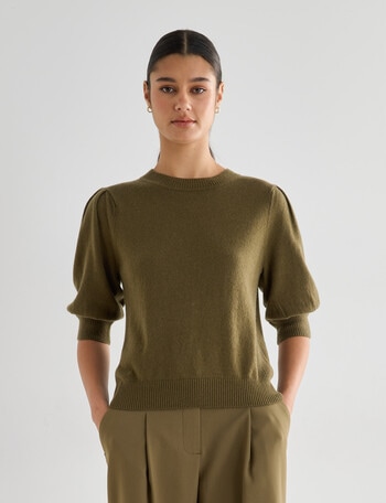 State of play Lark Short Sleeve Sweater, Black product photo