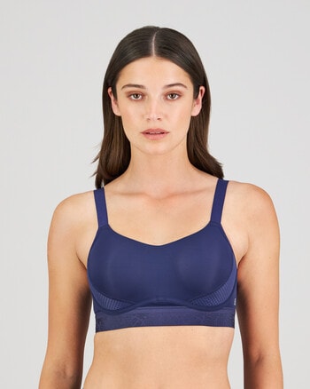 Bendon Sports Breathe Bra, Medieval Blue, B-E product photo
