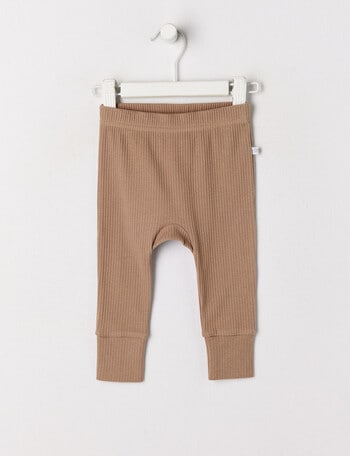Teeny Weeny Rib Essentials Pants, Taupe product photo