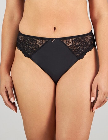 Fayreform Laurel High Cut Brief, Black product photo