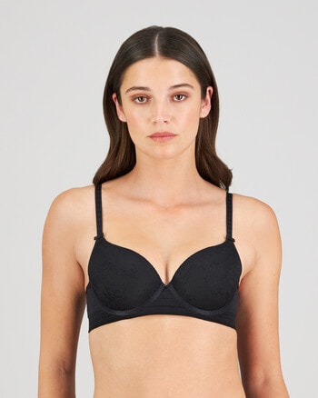 Bendon Body Lace Contour Bra, Black, B-DD product photo